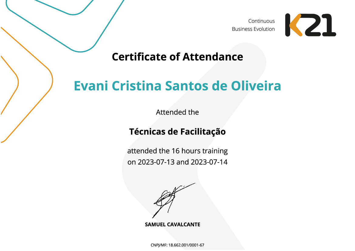 Certificado K21